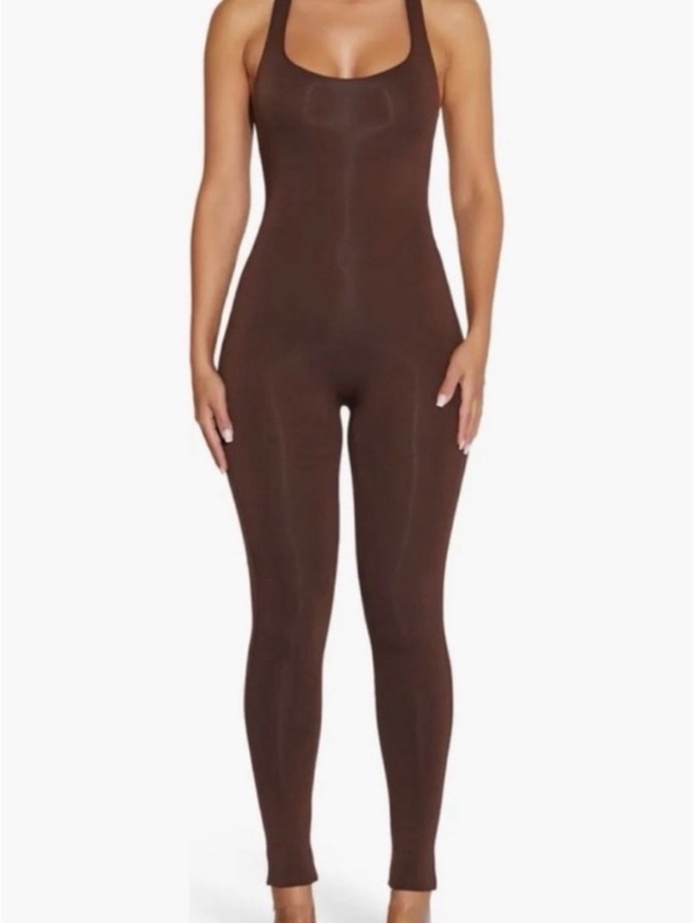 naked wardrobe Chocolate Seamless Sculpting Unitard